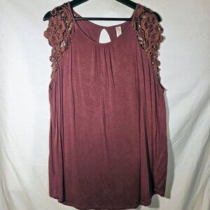 NOBO Purple/Burgundy Tank Top – Size 3XL